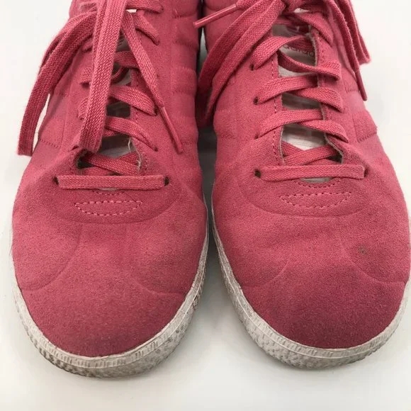 Adidas Kids Athletic Shoes in Pink/White, Size 4.5, Suede, Lightly Flawed - Picture 7 of 7
